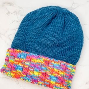 Multi Color Fleece Beanie